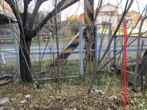 愛知県清須市の仮設現場にて仮設電源（臨時電灯及び臨時電力契約）の引込電気工事